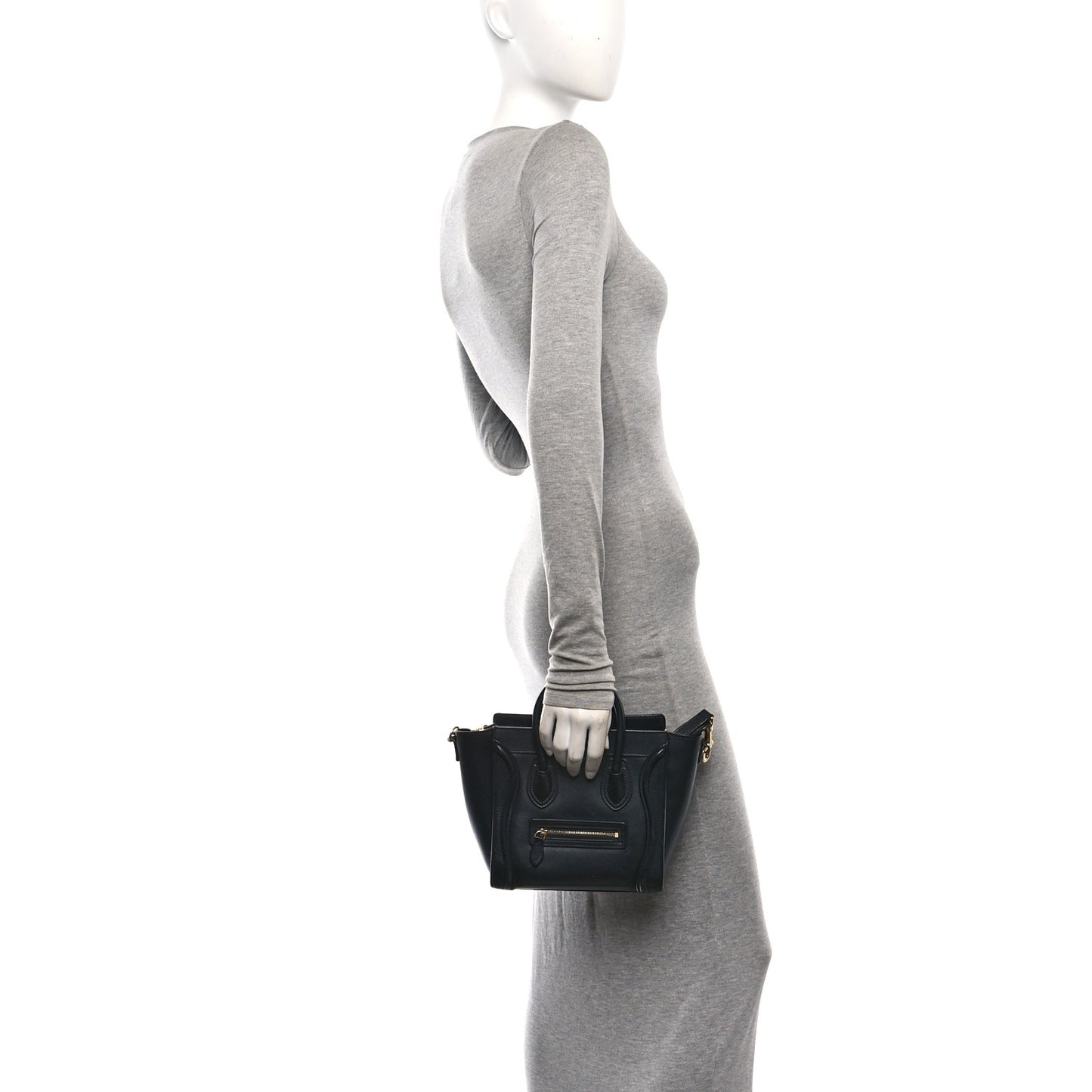Smooth Calfskin Nano Luggage Black