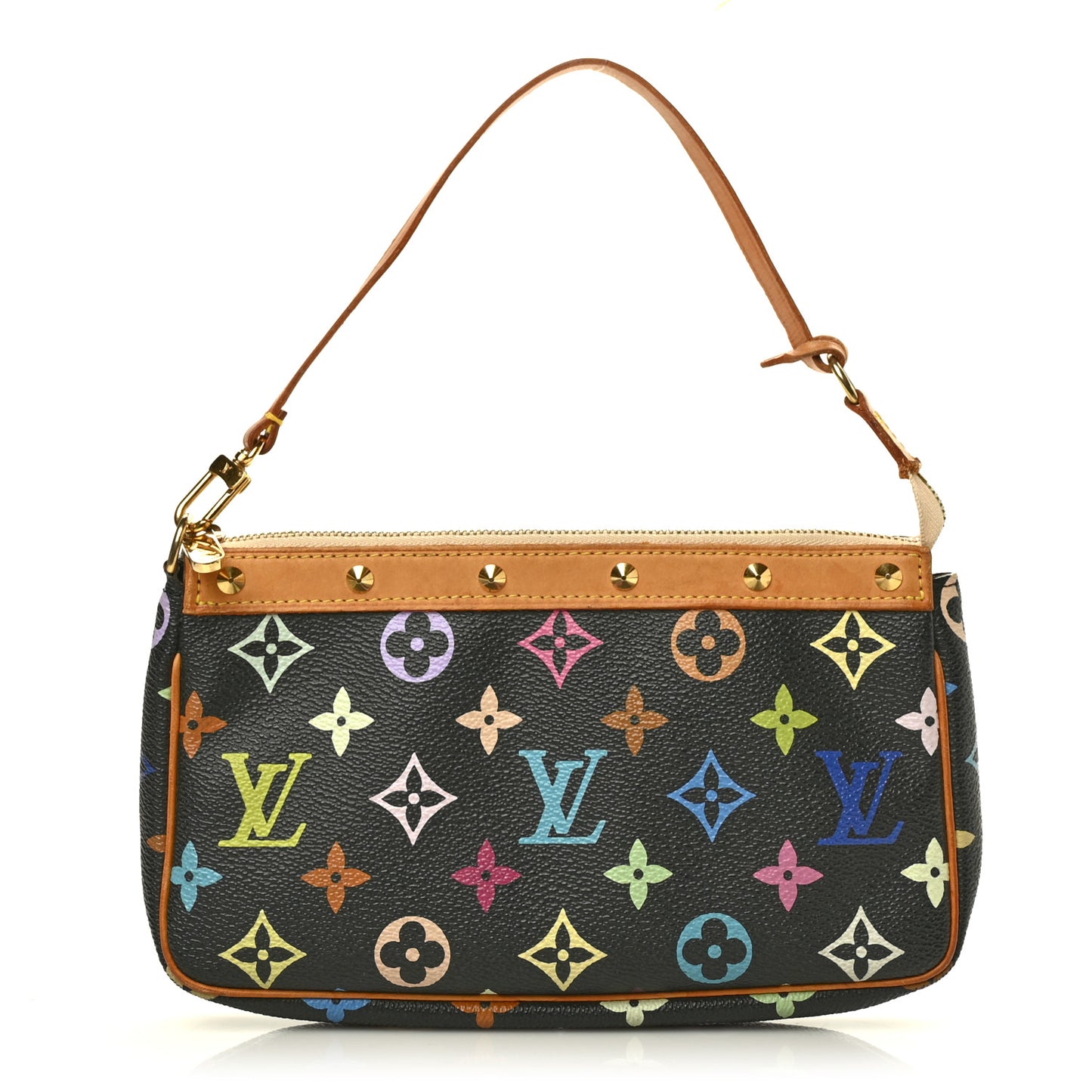 Monogram Multicolor Pochette Accessories Black
