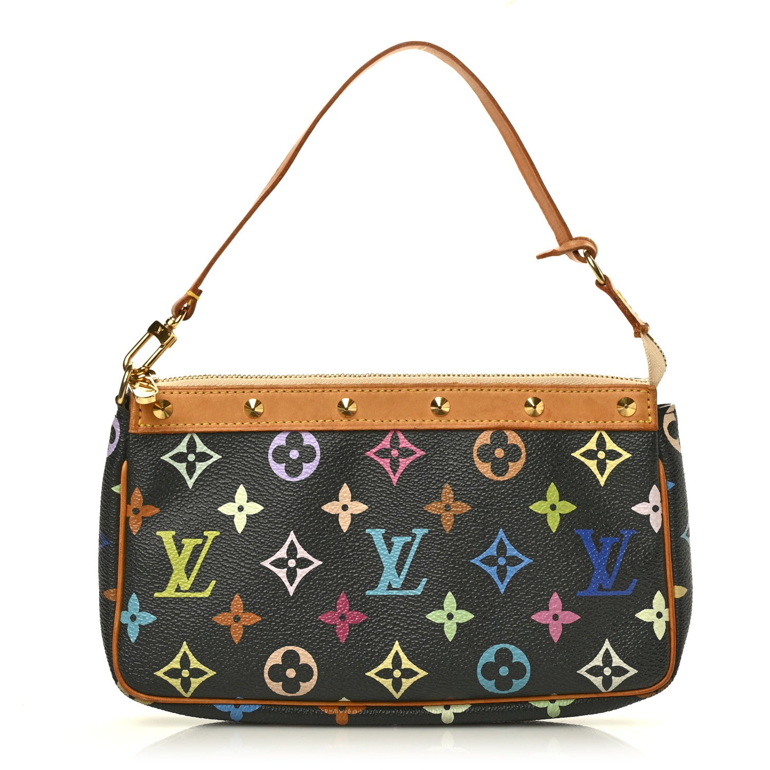 Louis Vuitton Monogram Multicolor Pochette Accessories Black 1 of 8