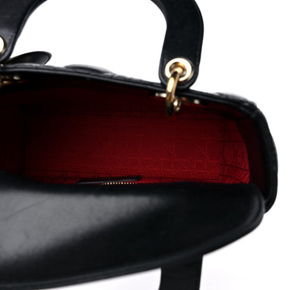 Christian Dior Lambskin Cannage Small My ABCDior Lady Dior Black 5 of 13