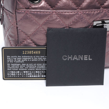 Chanel Metallic Aged Calfskin Quilted Medium Reissue Camera Case Pink 5 of 8