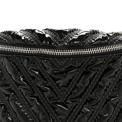 Chanel Lame Chevron Space Suit Waist Bag Black 8 of 13