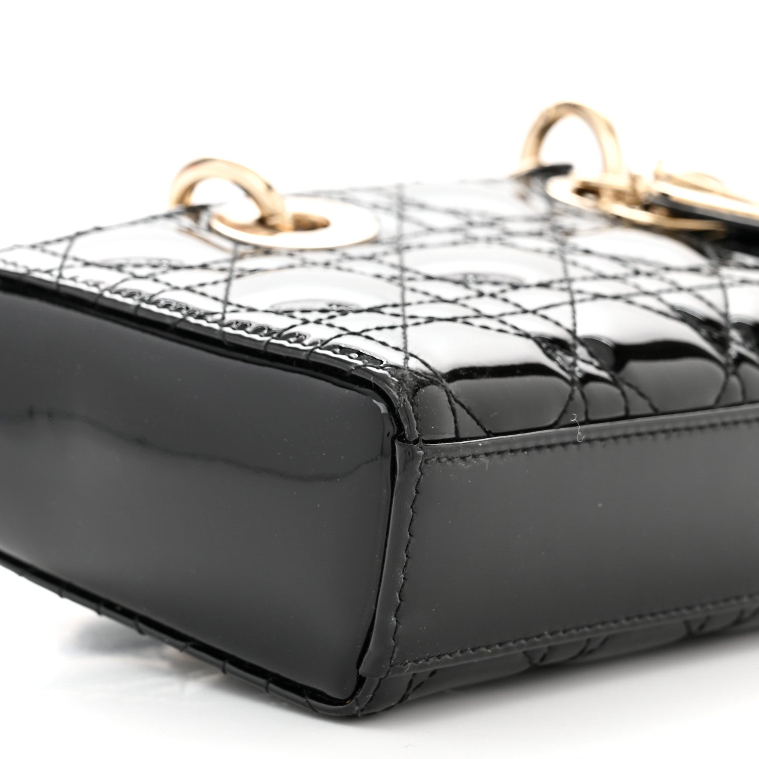 Christian Dior Patent Cannage Small Lady D-Joy Black 8 of 9