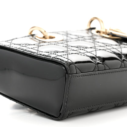Christian Dior Patent Cannage Small Lady D-Joy Black 8 of 9
