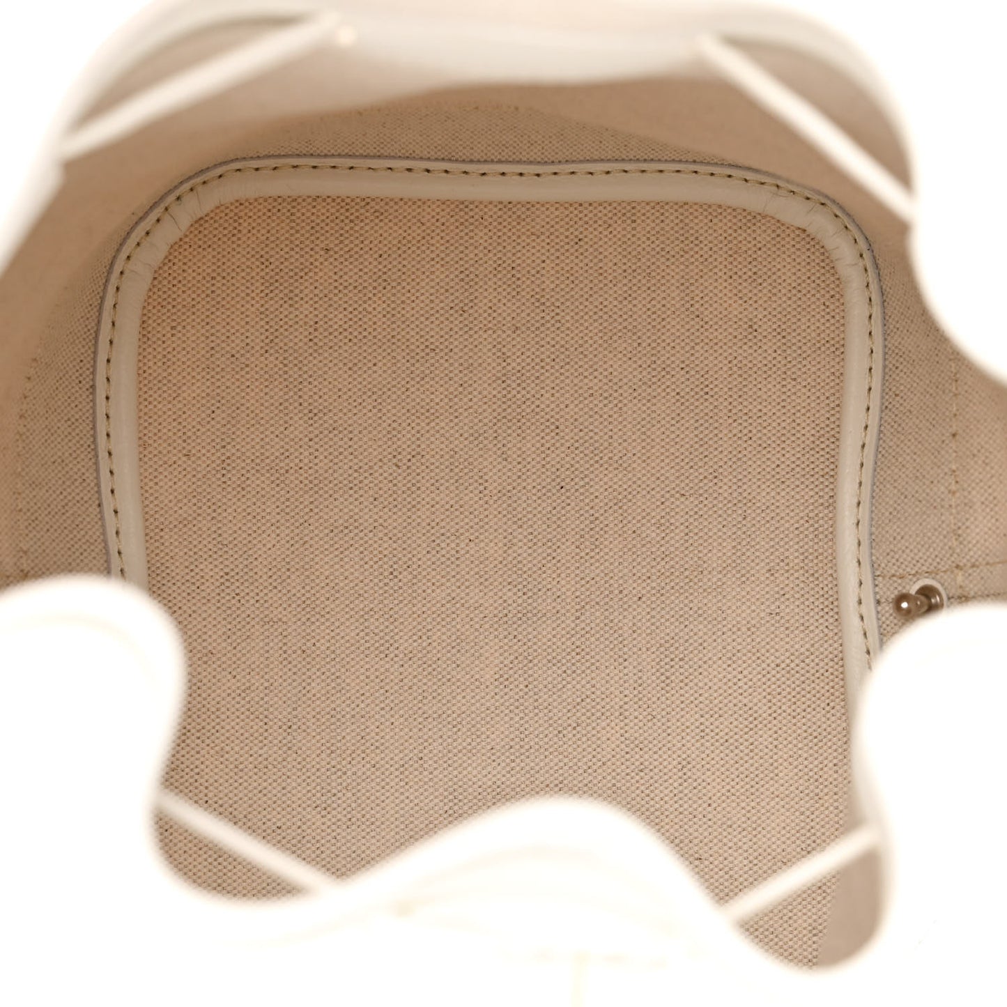 Goyardine Petit Flot Bucket Bag PM White
