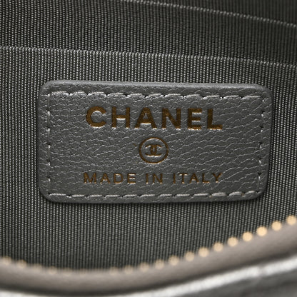 Chanel Lambskin Quilted Chanel 19 Phone and Card Holder Silver 6 of 8