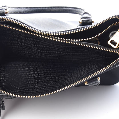 Prada Saffiano Small Galleria Double Zip Tote Black 6 of 20