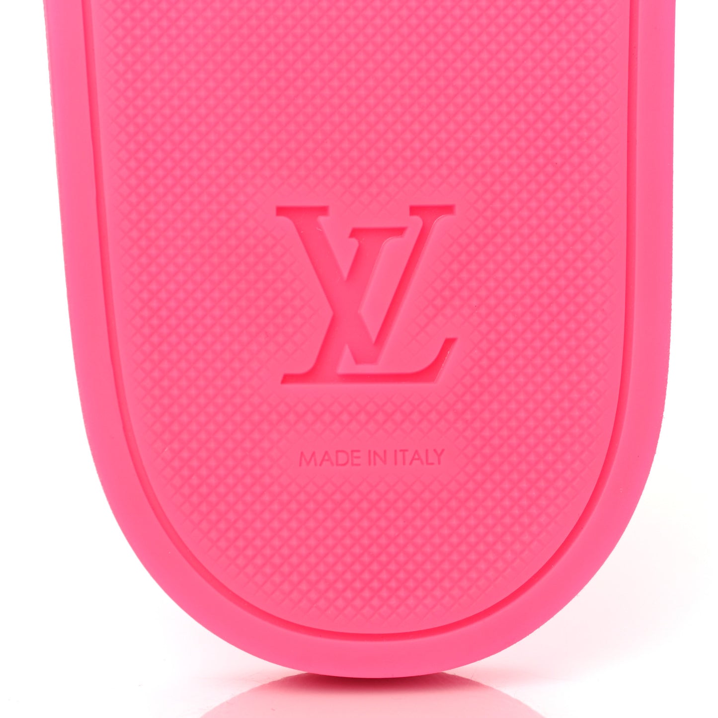 Rubber Embossed Monogram Mens Waterfront Mules 11 Pink