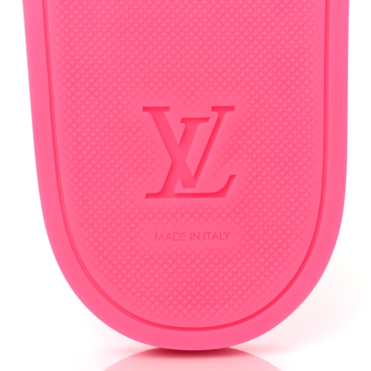 Louis Vuitton Rubber Embossed Monogram Mens Waterfront Mules 11 Pink 6 of 8
