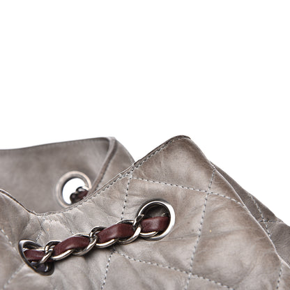 Chanel Iridescent Calfskin Quilted In The Mix Backpack Grey 17 of 27