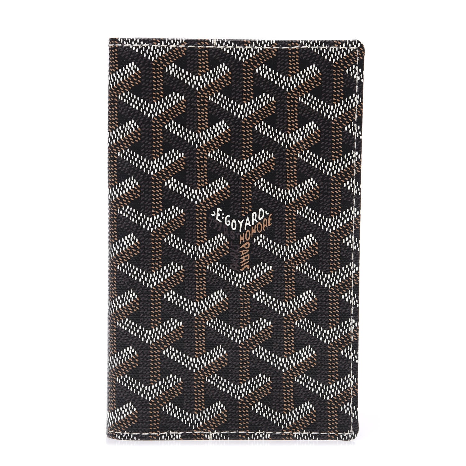 Goyard Goyardine Passport Holder Black Gold 1 of 5