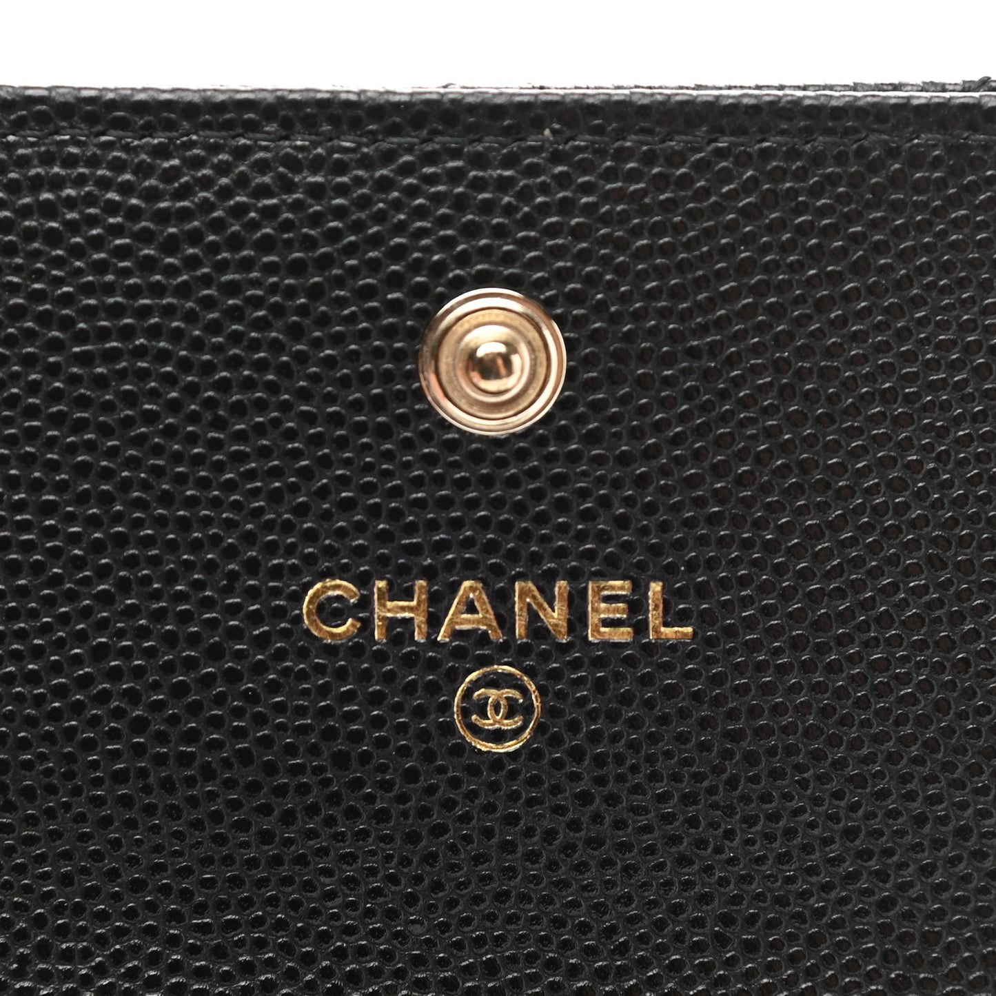 Caviar Quilted Mini Pearl On Top Coin Purse With Chain Black