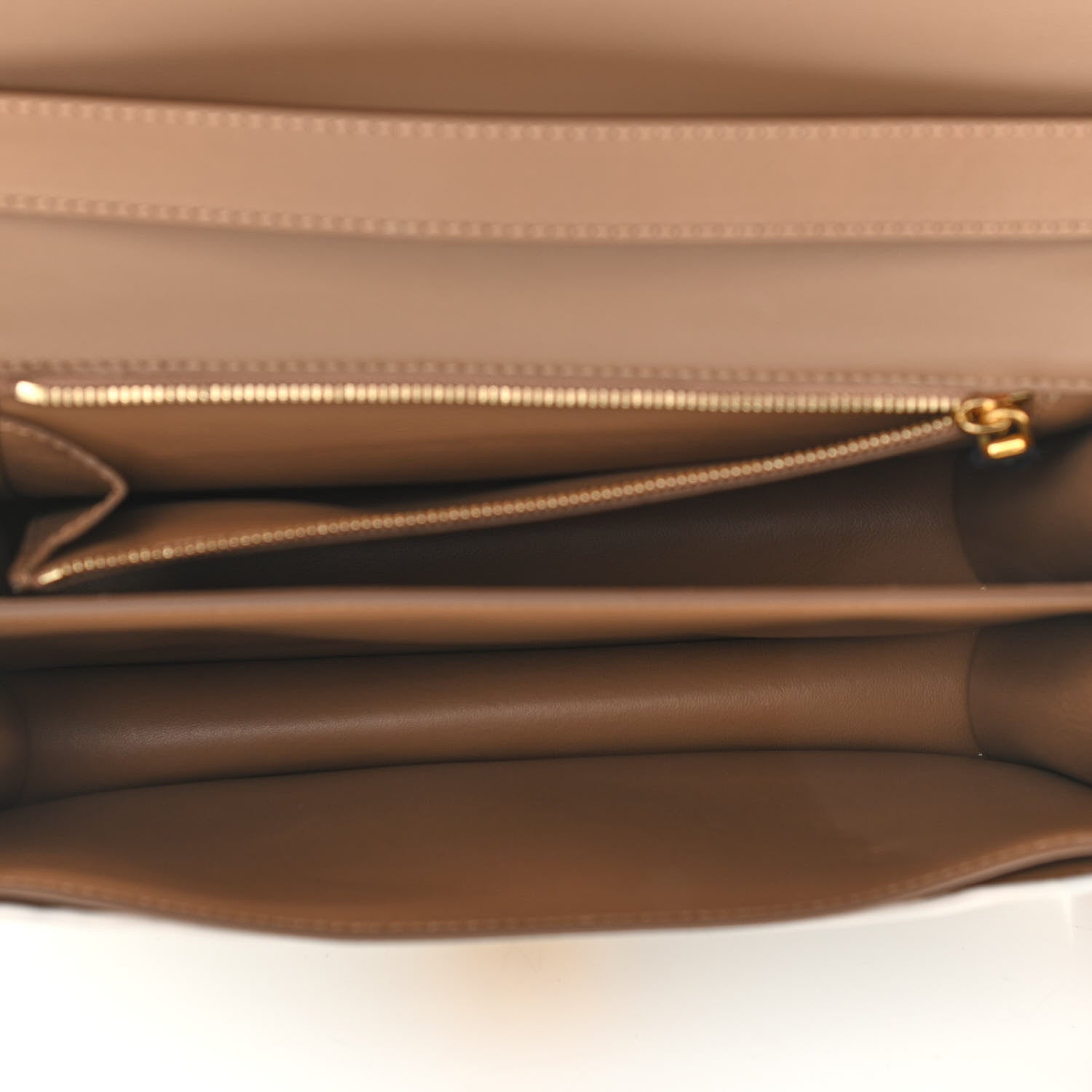 Burberry Smooth Calfskin Monogram Medium TB Bag Chalk White Camel 5 of 11