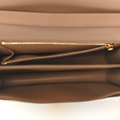 Burberry Smooth Calfskin Monogram Medium TB Bag Chalk White Camel 5 of 11
