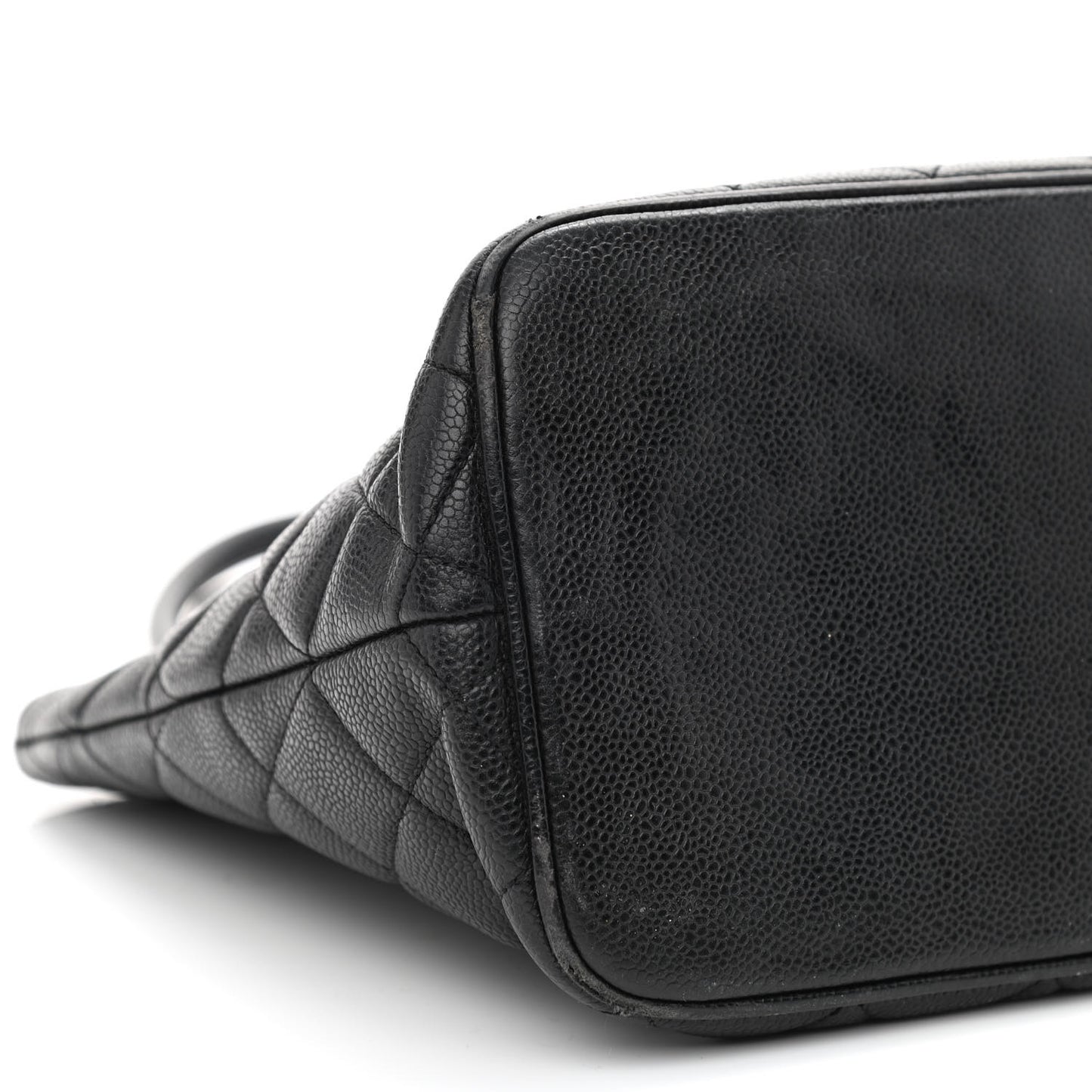 Caviar Quilted Medallion Tote Black
