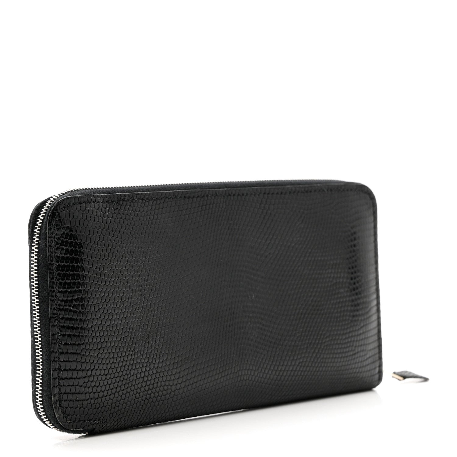 Hermes Lizard Azap Wallet Black 2 of 7