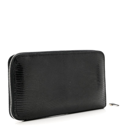 Hermes Lizard Azap Wallet Black 2 of 7