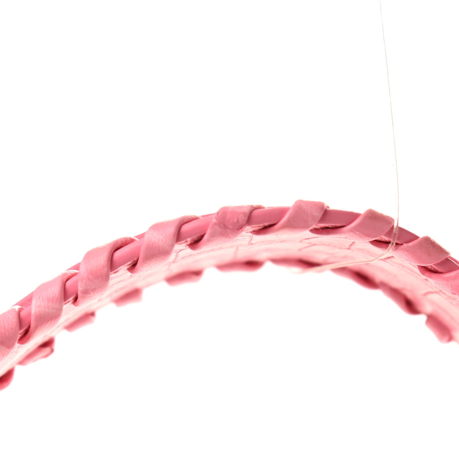 Balenciaga Extra Supple Calfskin Crocodile Embossed Small Le Cagole Shoulder Bag Sweet Pink 11 of 11