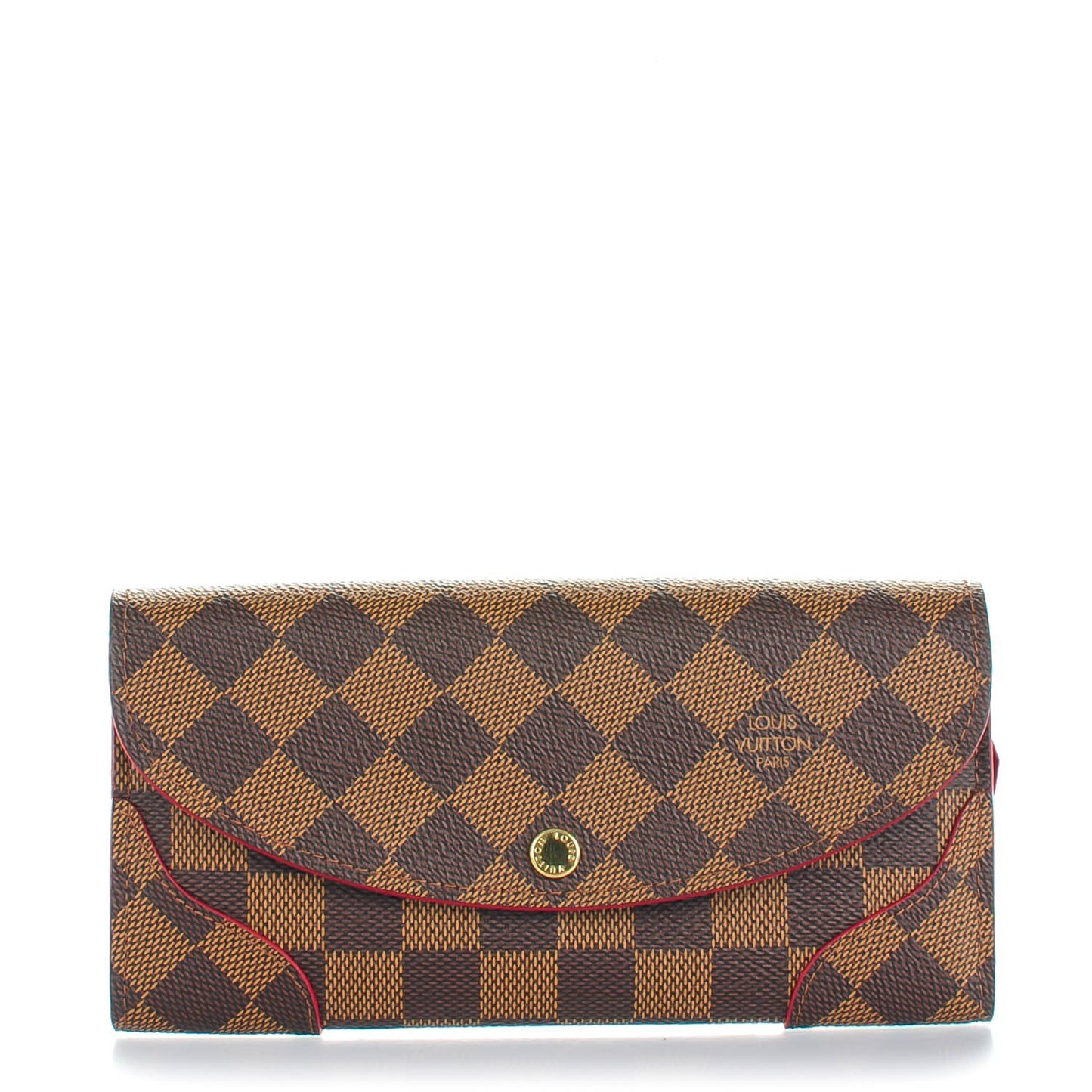 Damier Ebene Caissa Wallet Cherry