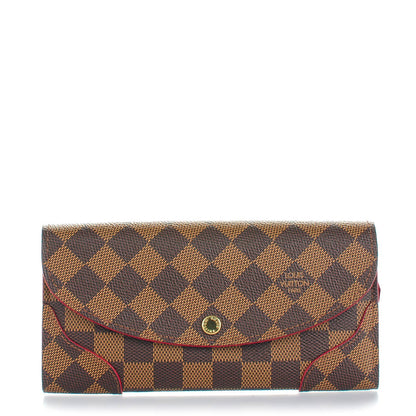 Louis Vuitton Damier Ebene Caissa Wallet Cherry 1 of 7