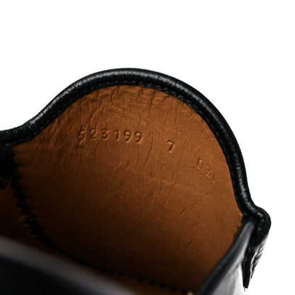 Gucci Goatskin Mens Horsebit Slippers 7 Black 7 of 9