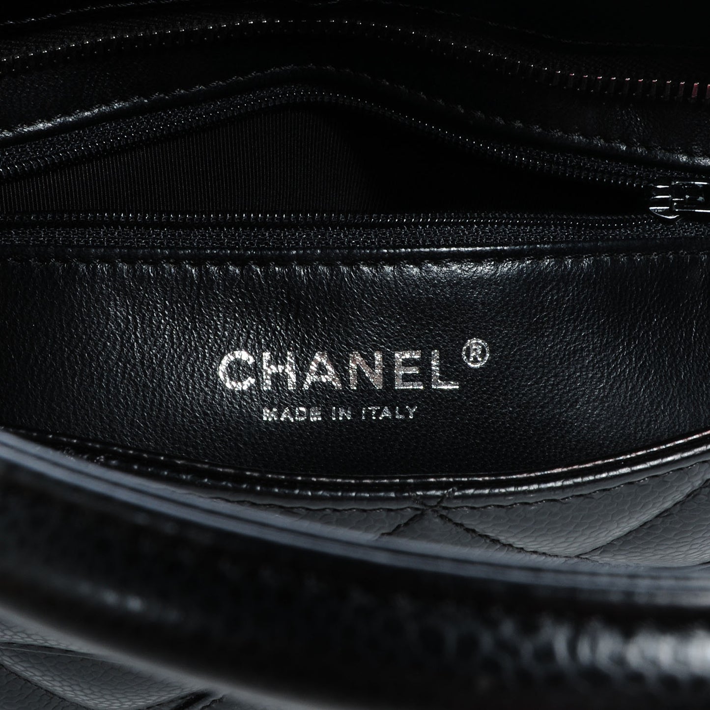 Caviar Medallion Tote Black