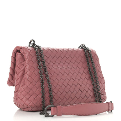 Bottega Veneta Nappa Intrecciato Baby Olimpia Shoulder Bag Rose Pink 3 of 9