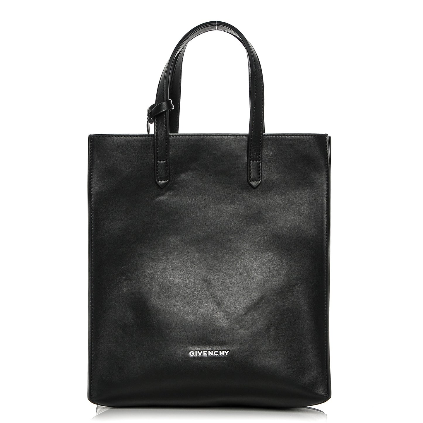 Calfskin Stargate Shopper Tote Black