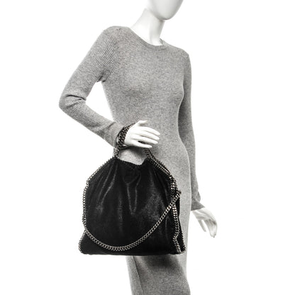 Stella McCartney Shaggy Deer Falabella Fold Over Tote Black 2 of 7