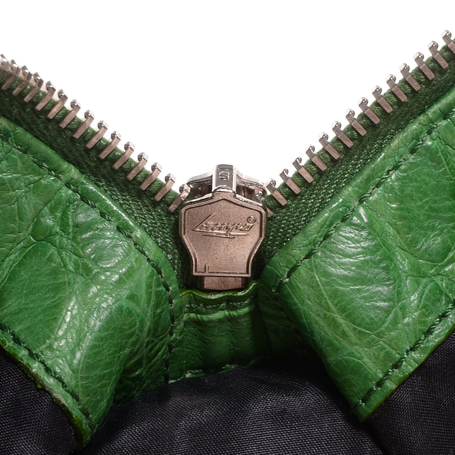 Balenciaga Crocodile Work Bag Green 4 of 12