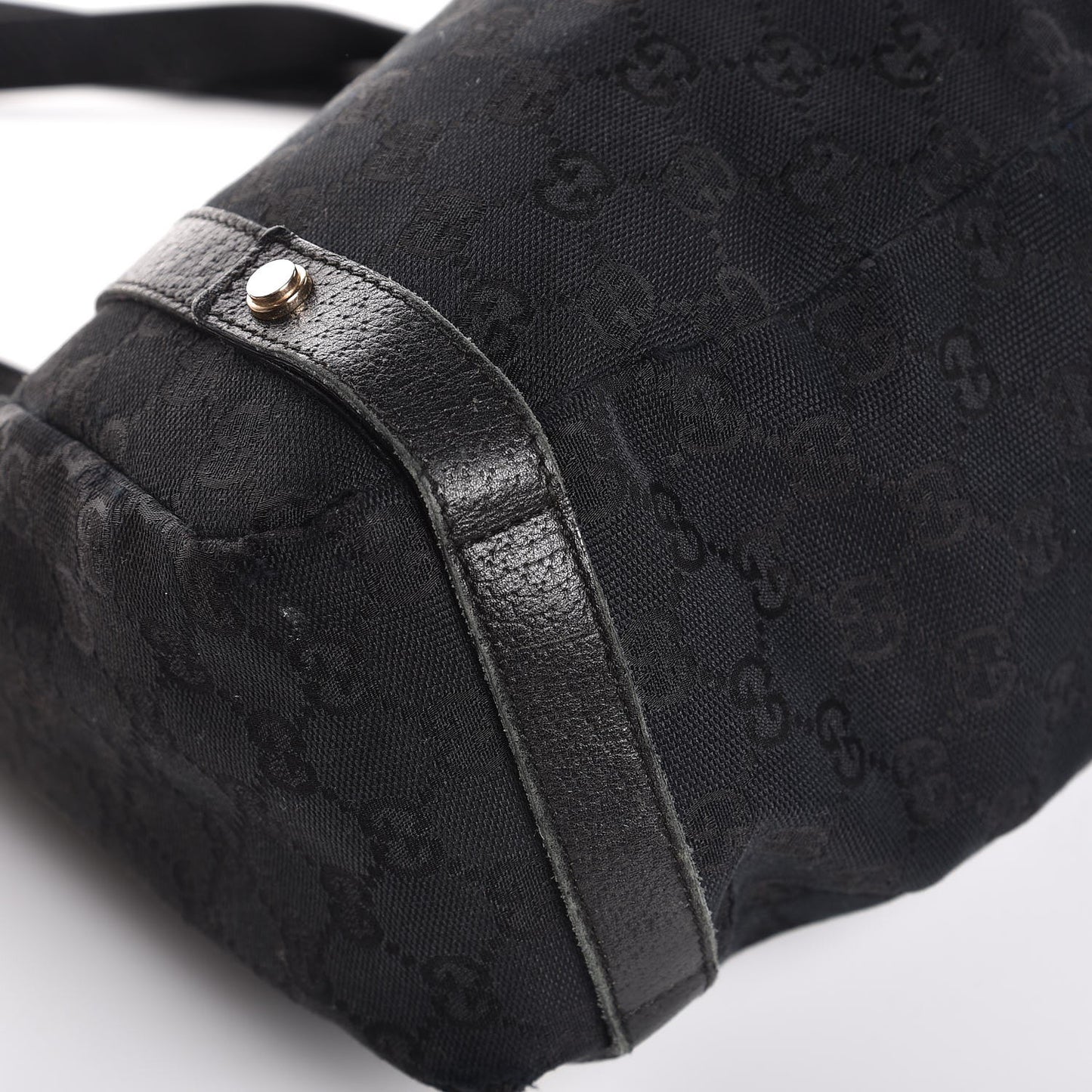 Monogram Medium Abbey Shoulder Bag Black
