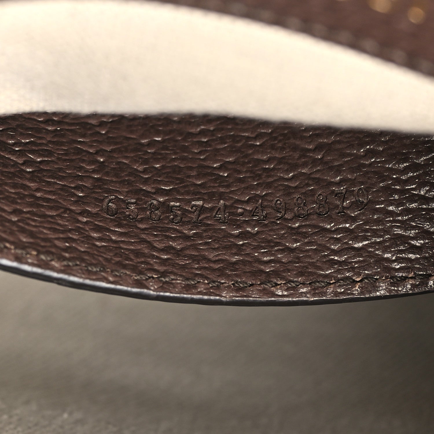 Gucci Monogram Jumbo GG Textured Dollar Calfskin Web Mini Horsebit 1955 Shoulder Bag Camel Ebony New Acero 7 of 10
