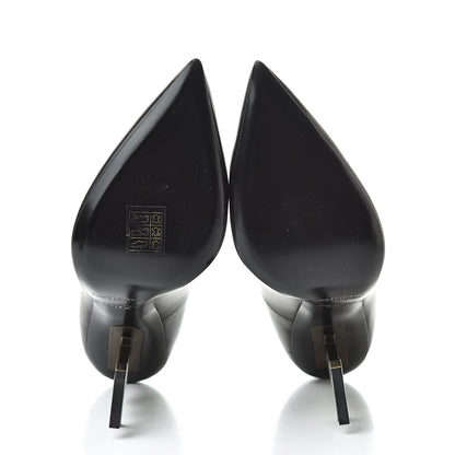 Saint Laurent Calfskin Opyum 110 Pumps 37.5 Black Gold 5 of 10