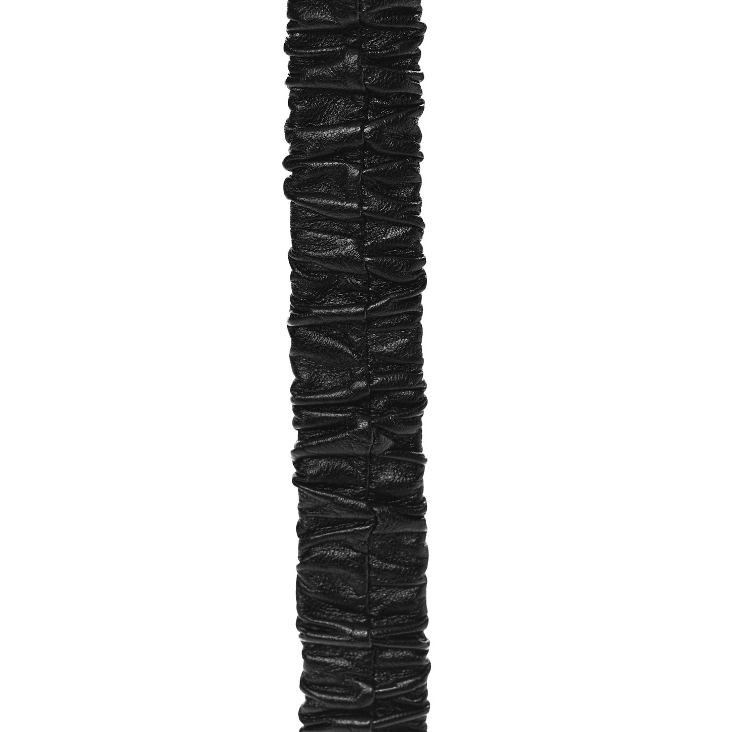 Lambskin Metal Strass Ruched Chain CC Belt 85 34 Black