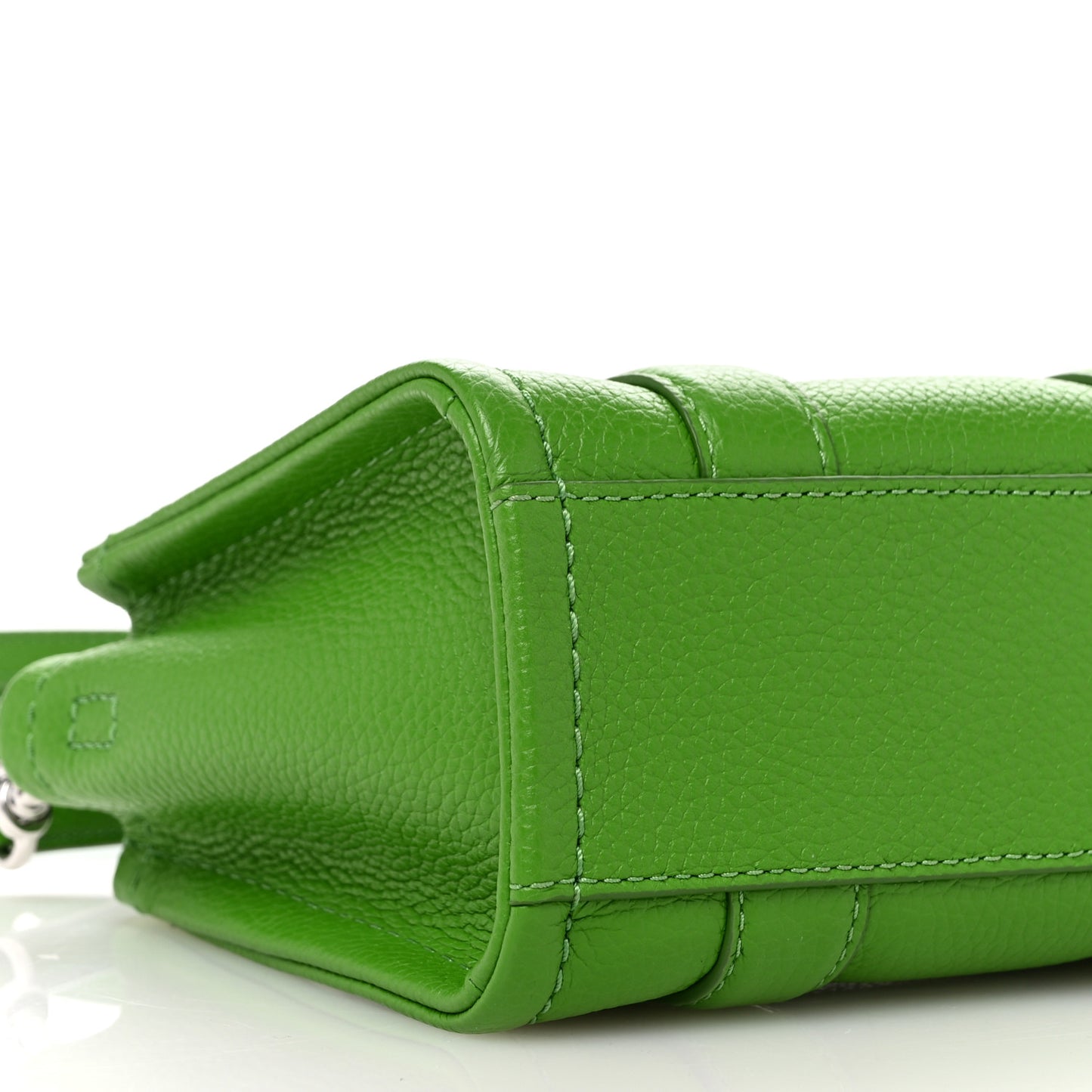 Grained Calfskin Mini The Tote Bag Kiwi