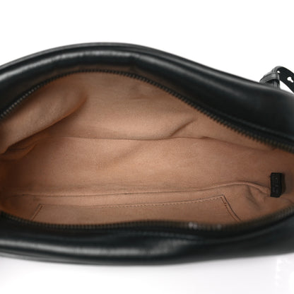 Gucci Calfskin Matelasse Small GG Marmont Chain Shoulder Bag Black 5 of 10