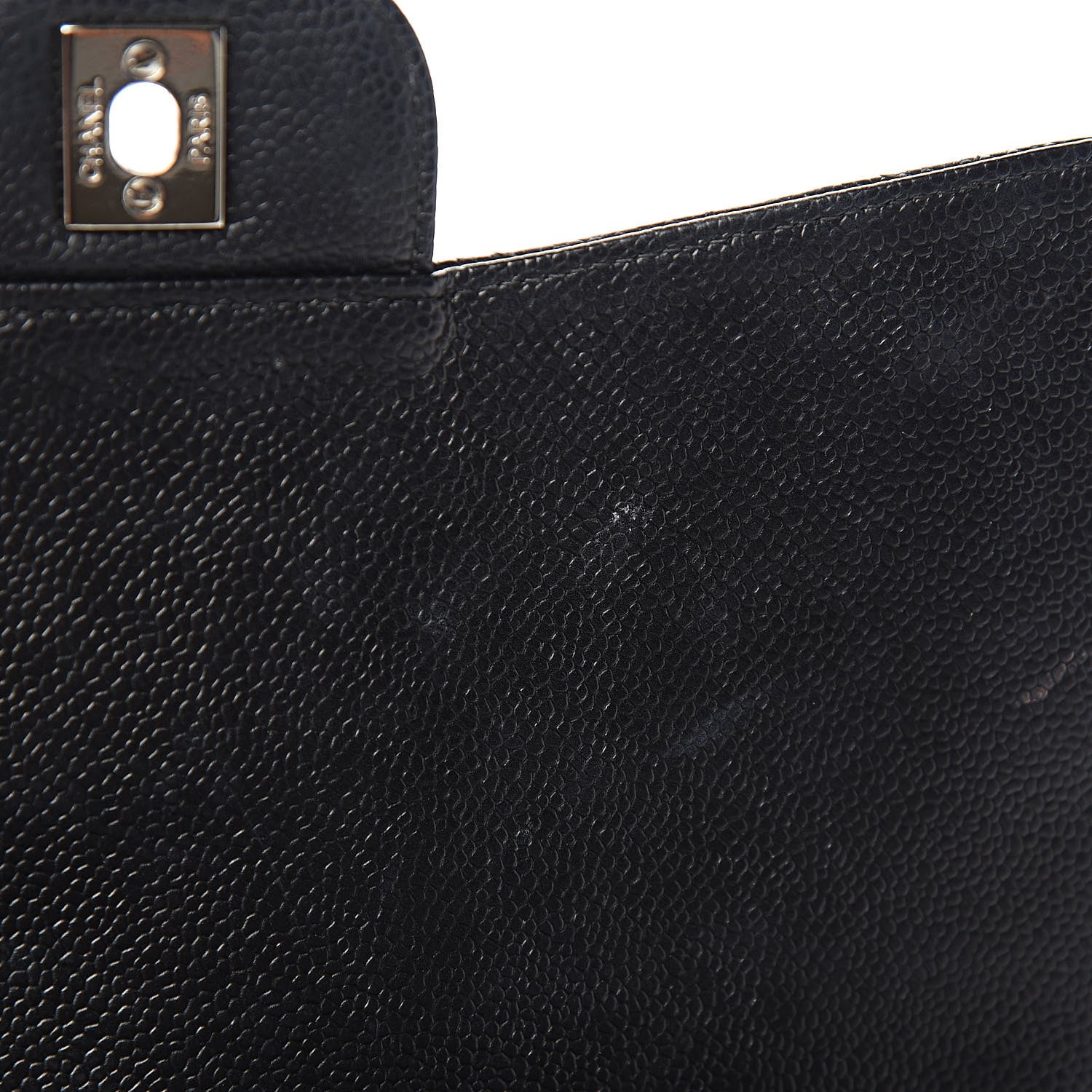 Chanel Caviar Quilted Jumbo Single Flap Black 8 of 16