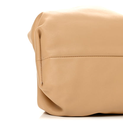 Bottega Veneta Smooth Butter Calf The Pouch Oversized Clutch Almond 9 of 10