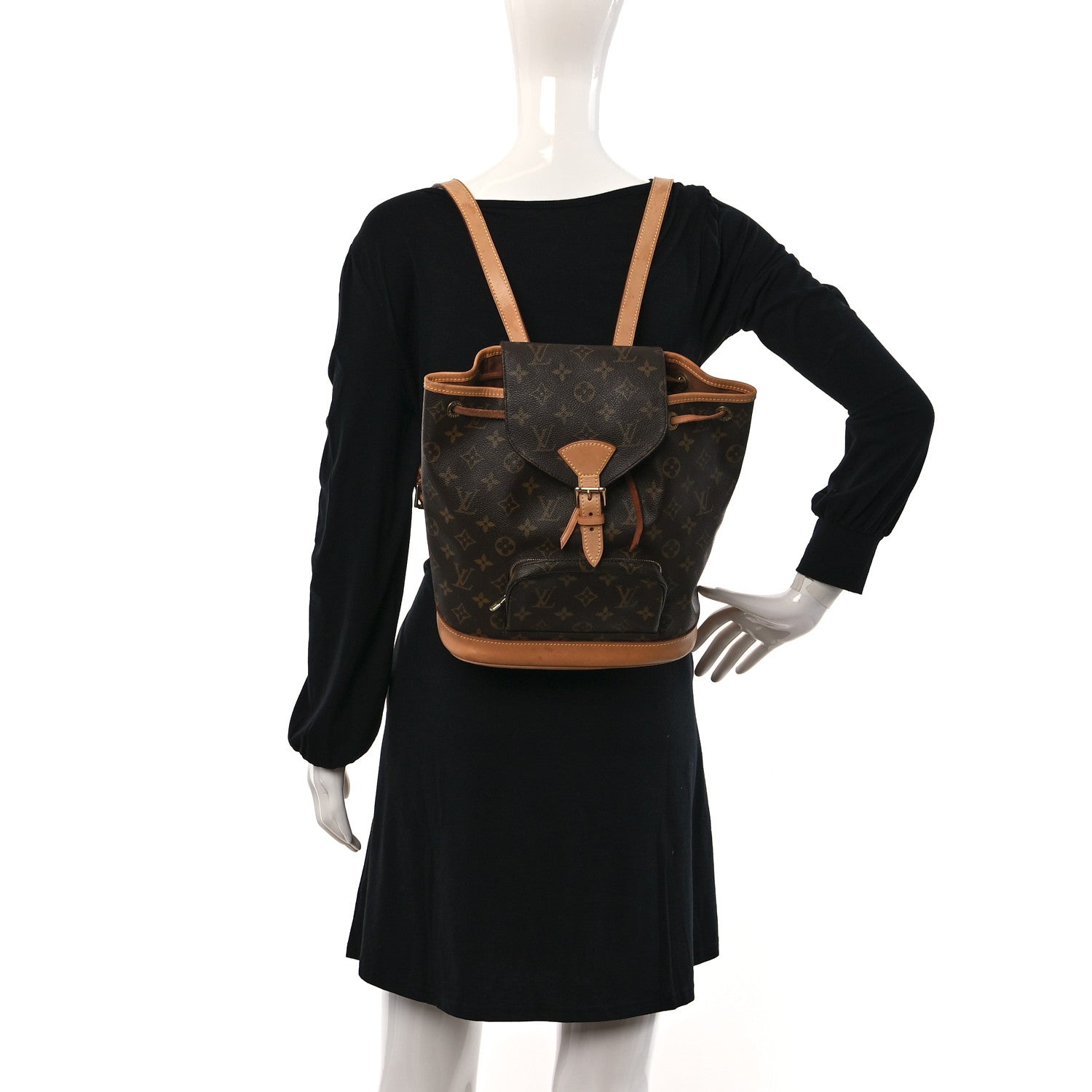 Louis Vuitton Monogram Montsouris MM Backpack 2 of 11