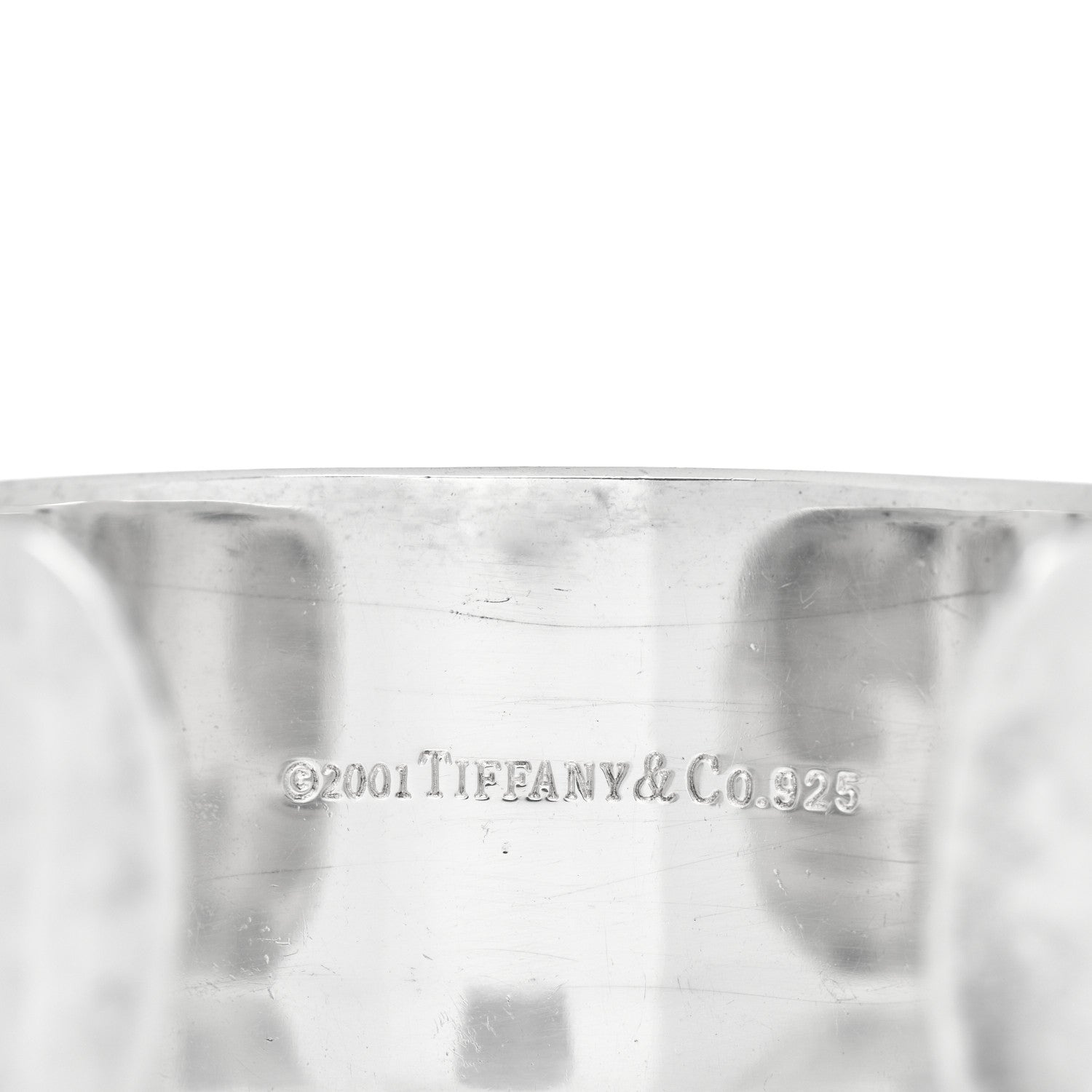 Tiffany Sterling Silver Wide 1837 Cuff Bracelet 4 of 4