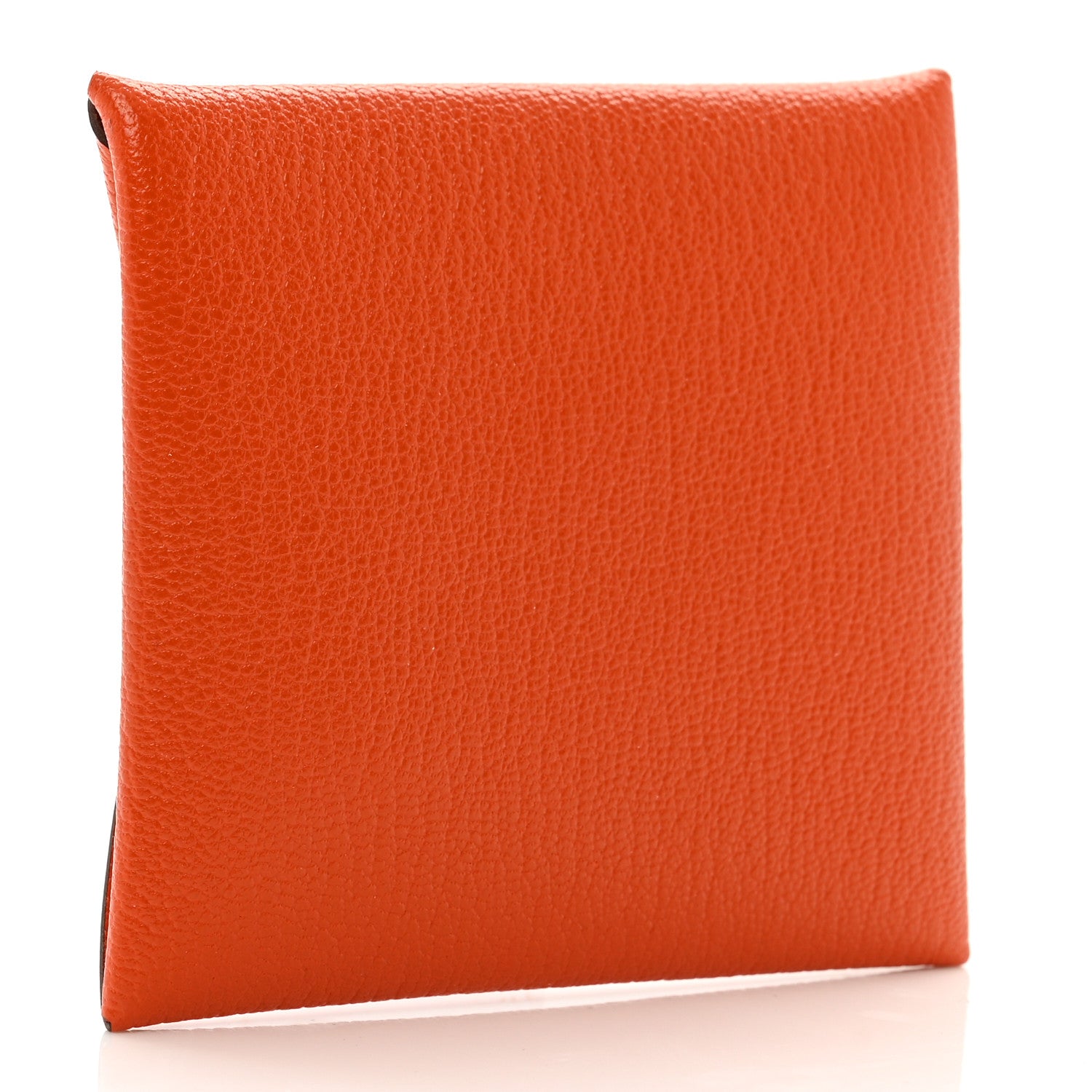 Hermes Chevre Mysore Bastia Coin Purse Feu 3 of 7