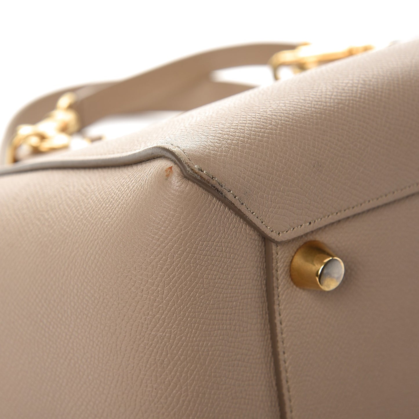 Grained Calfskin Mini Belt Bag Light Taupe