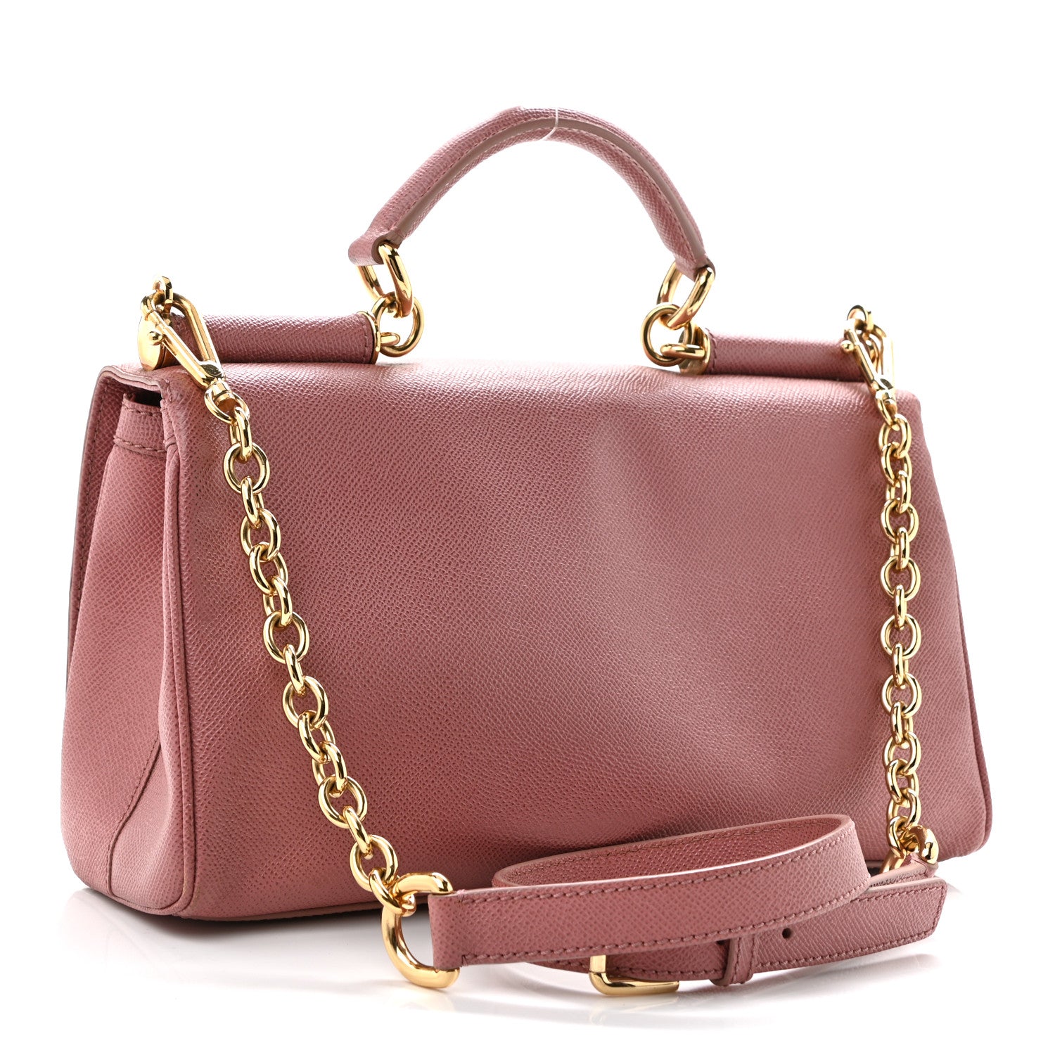 Dolce & Gabbana Dauphine Miss Sicily East West Shoulder Bag Pink 2 of 8