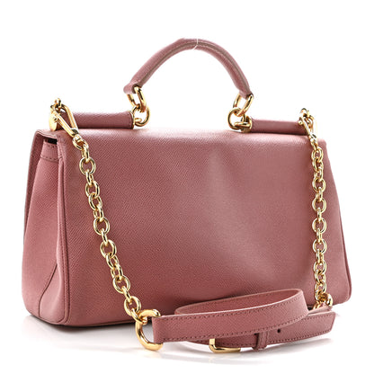 Dolce & Gabbana Dauphine Miss Sicily East West Shoulder Bag Pink 2 of 8