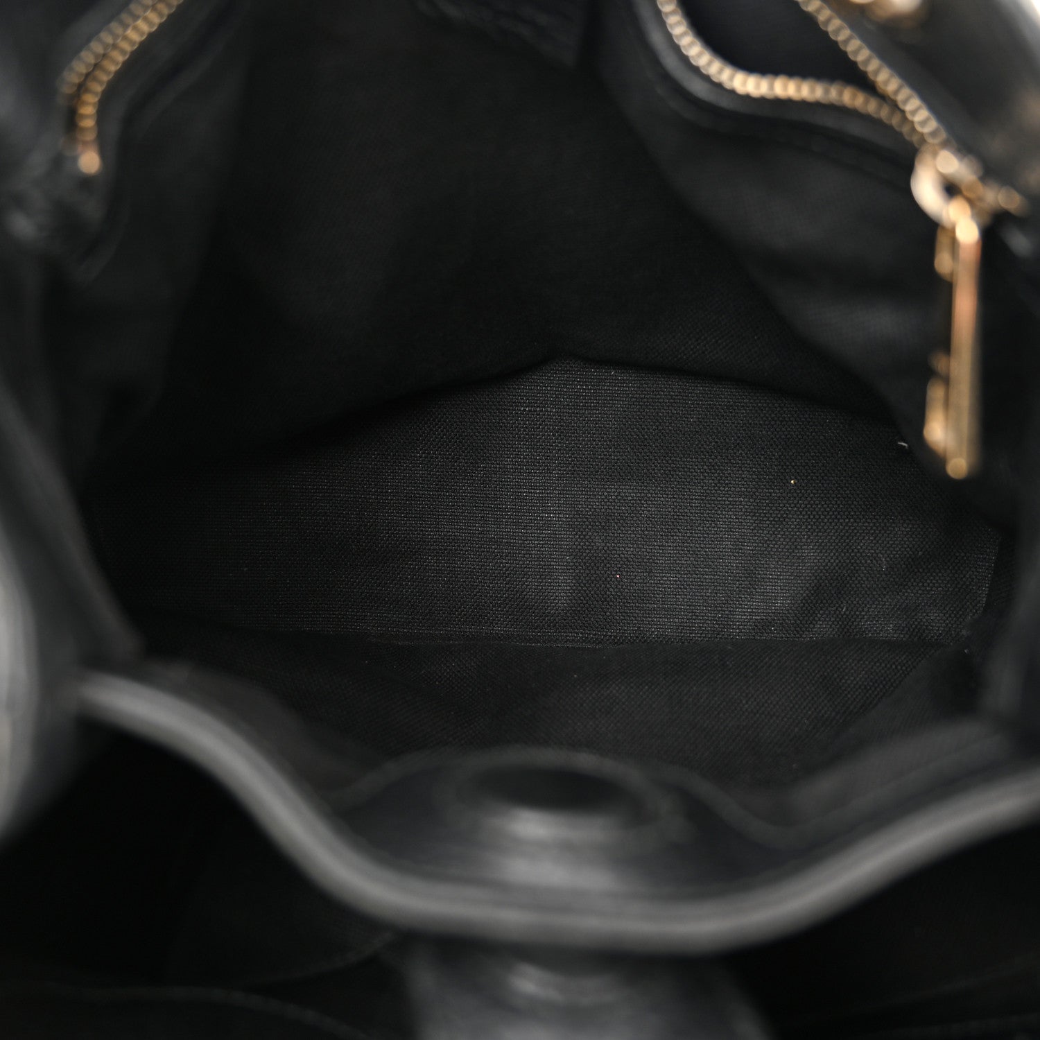 Gucci Calfskin Small Bamboo Shopper Tote Black 5 of 20