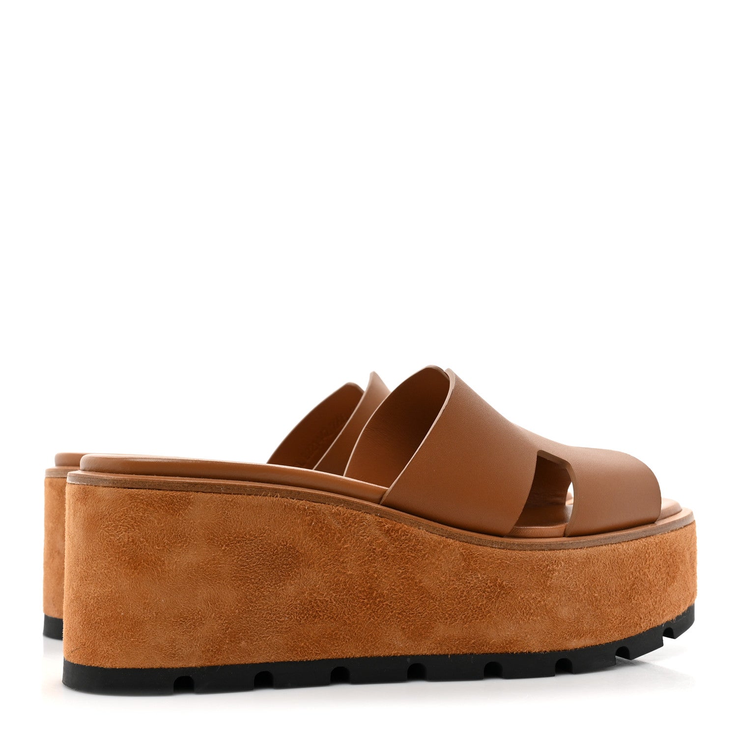 Hermes Calfskin Suede Eze 30 Sandals 37 Naturel 4 of 8
