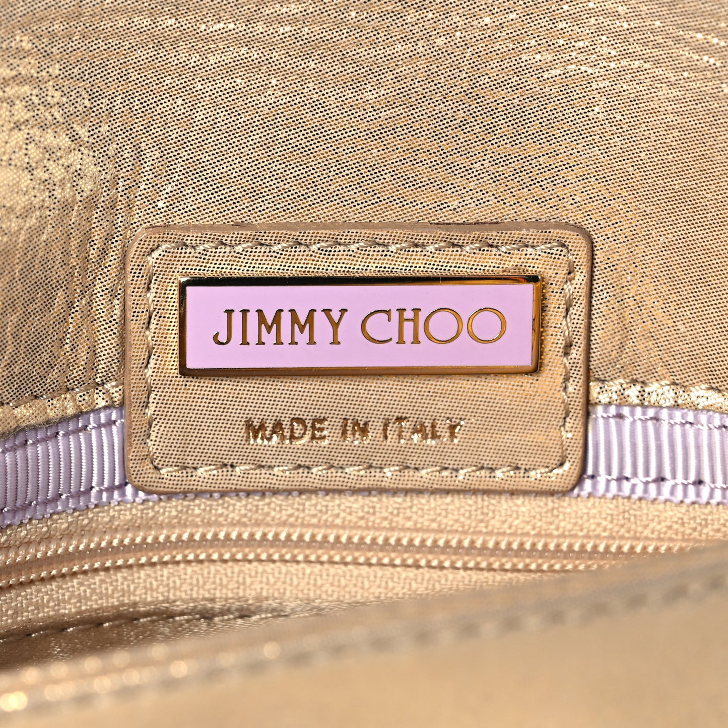 Metallic Calfskin Envelope Clutch Gold