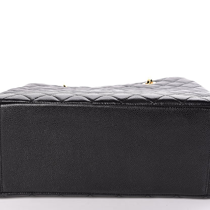 Chanel Caviar Quilted Grand Shopping Tote GST Black 11 of 12