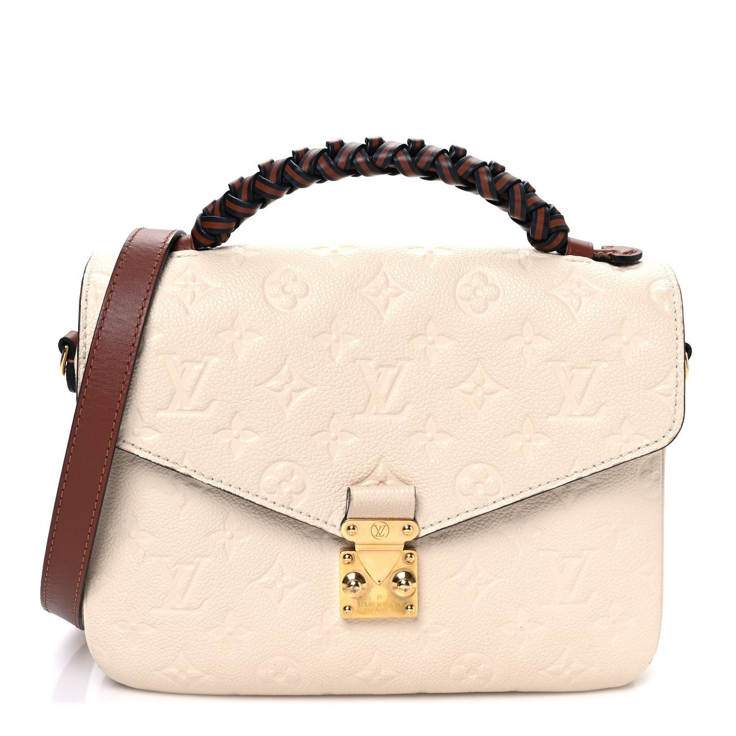 Louis Vuitton Empreinte Braided Pochette Metis Creme Beige Caramel 1 of 11