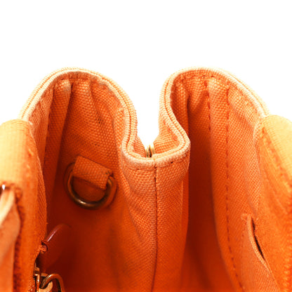 Prada Canapa Small Logo Tote Papaya 11 of 15